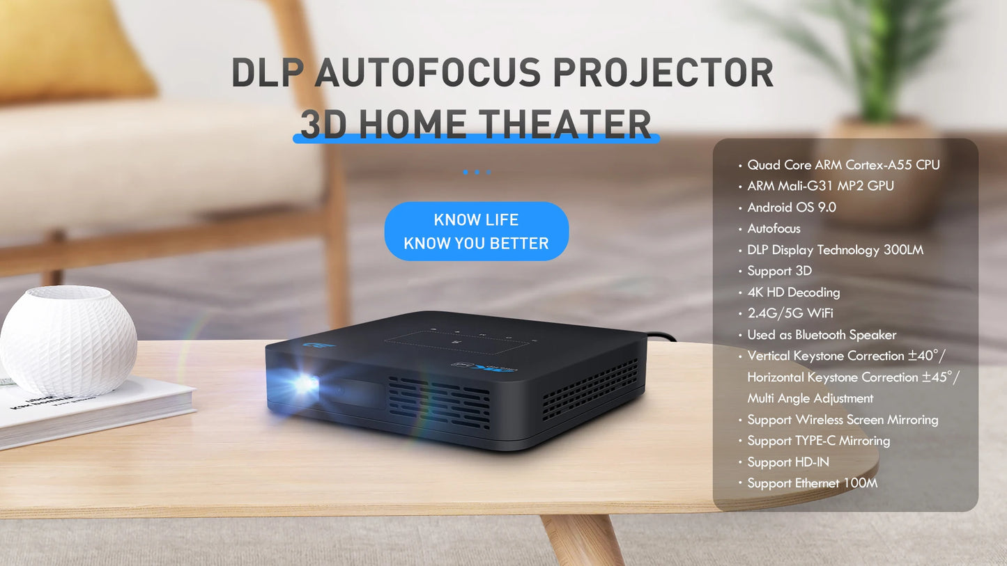 [XIAOQIAODZ] Portable Mini Home Projector