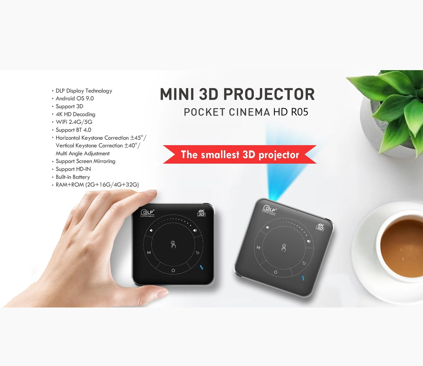 [XIAOQIAODZ] Portable Mini Home Projector